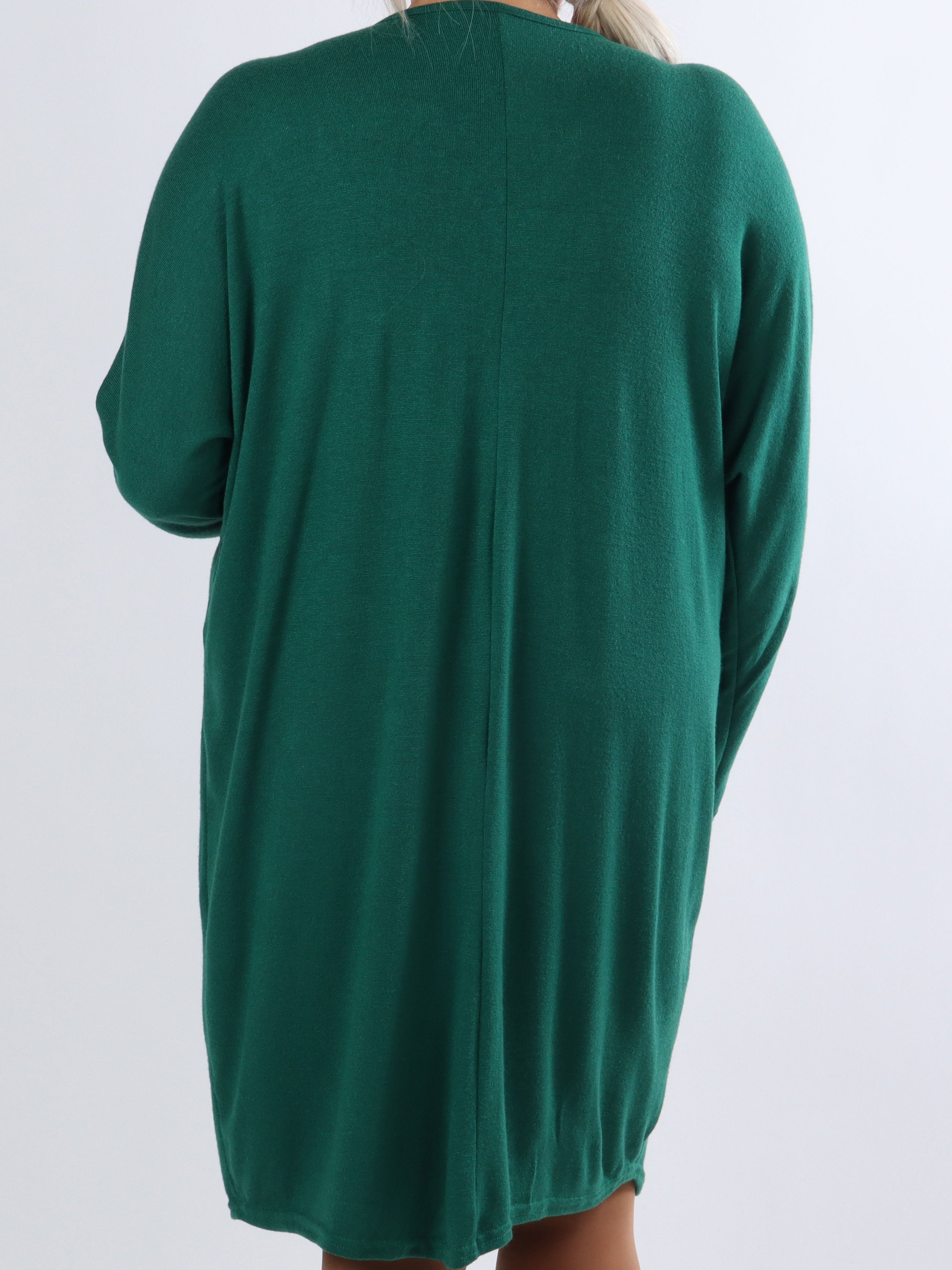 Filippa - Super blød plus size strikkjole med lynlås